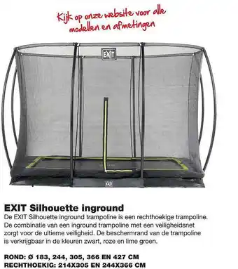 De Boer Drachten Exit Silhouette Inground aanbieding