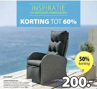 Jysk Jutlandia Standenstoel 50% Korting aanbieding