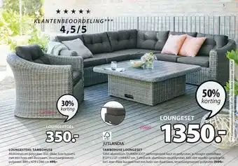 Jysk Loungestoel Tambohuse Of Jutlandia Tambohuse Loungeset 30% - 50% Korting aanbieding