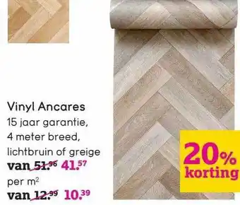 Leen Bakker Vinyl Ancares 20% Korting aanbieding