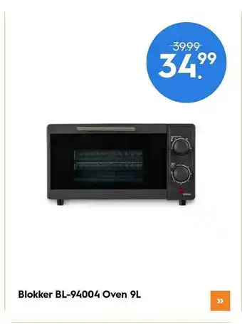 Blokker Blokker BL-94004 Oven 9L aanbieding