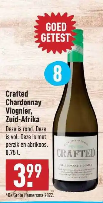 ALDI Crafted Chardonnay Viognier, Zuid-Afrika aanbieding