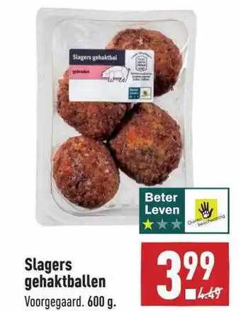 ALDI Slagers Gehaktballen aanbieding