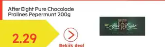 Ochama After eight pure chocolade pralines pepermunt 200g aanbieding