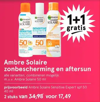 Etos Ambre Solaire zonbescherming en aftersun aanbieding