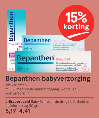 Etos Bepanthen babyverzorging aanbieding