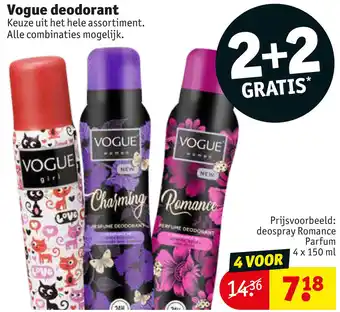 Kruidvat Vogue deodorant aanbieding
