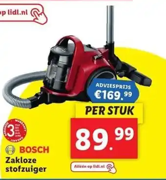 Lidl Zakloze stofzuiger aanbieding