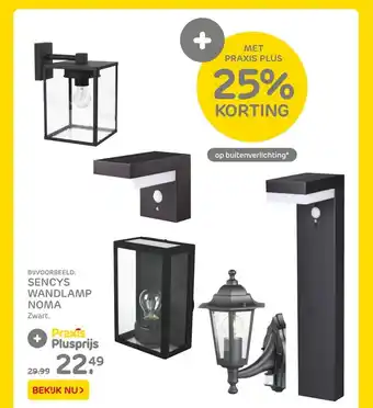 Praxis Sencys Wandlamp Noma aanbieding