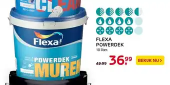 Praxis Flexa Powerdek 10 liter aanbieding