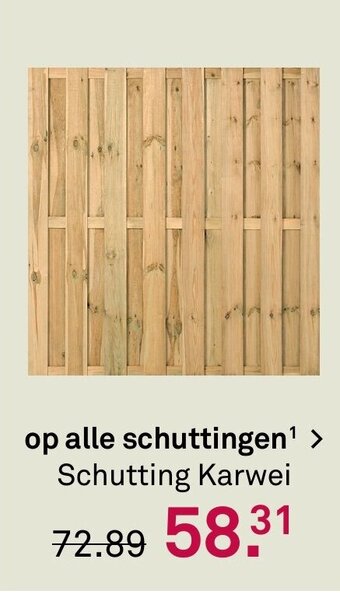 Karwei Schutting karwei aanbieding