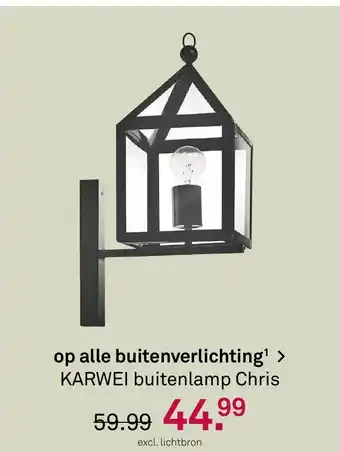 Karwei Buitenlamp chris aanbieding