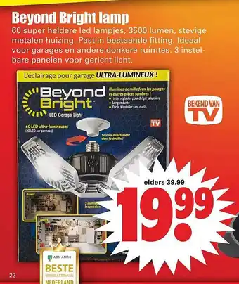 Dirk Beyond Bright lamp aanbieding