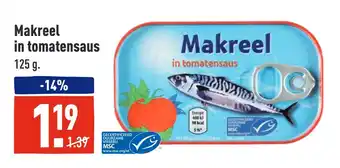 ALDI Makreel in tomatensaus aanbieding