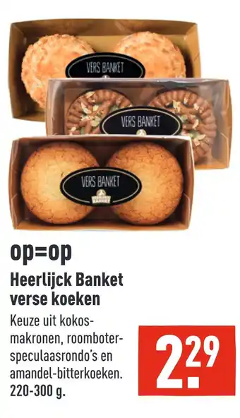 ALDI Heerlijck Banket verse koeken aanbieding