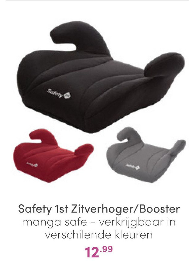 Safety 1st Zitverhoger/Booster aanbieding bij Baby & Tiener