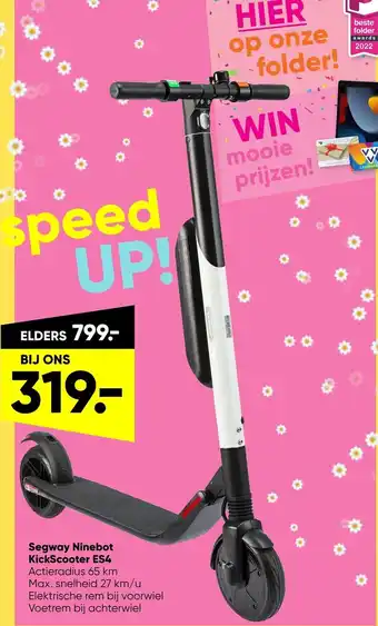 Big Bazar Segway ninebot kickscooter Es4 aanbieding