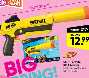 Big Bazar Nerf fortnite Sp-l blaster aanbieding