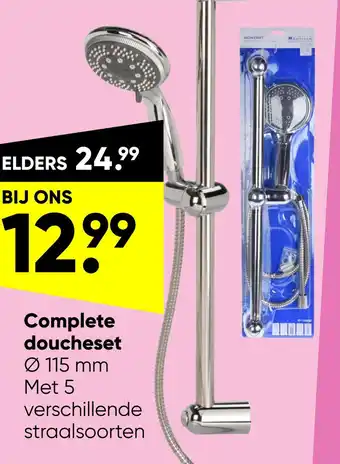 Big Bazar Complete doucheset aanbieding