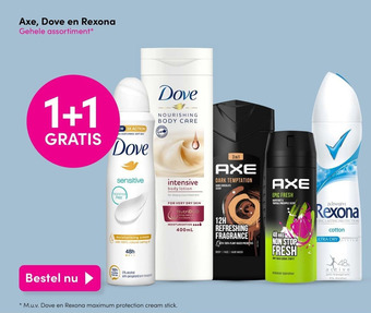 DA Axe, Dove en Rexona aanbieding