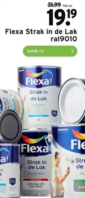 GAMMA Flexa Strak in de Lak ral9010 aanbieding