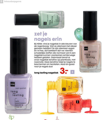 HEMA Long lasting nagellak aanbieding