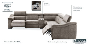 IN.HOUSE Hoekbank Celino aanbieding