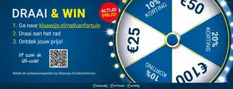 Kluswijs DRAAI & WIN aanbieding