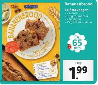 Lidl Bananenbrood aanbieding