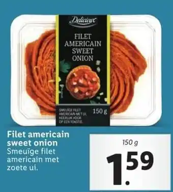 Lidl Filet americain sweet onion aanbieding