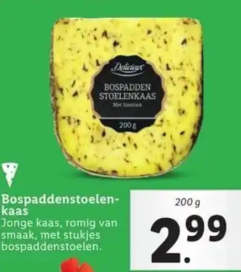 Lidl Bospaddenstoelen kaas aanbieding