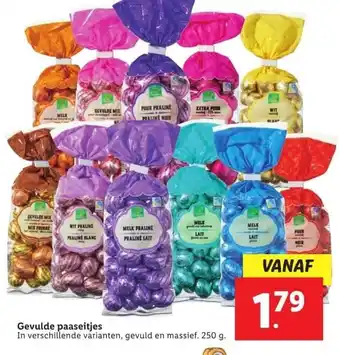 Lidl Gevulde paaseitjes aanbieding