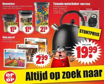 Dirk Tomado waterkoker TWK1705B aanbieding