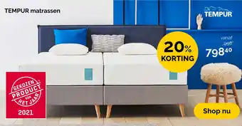 Beter Bed Tempur Matrassen aanbieding