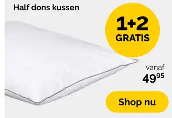 Beter Bed Half dons kussen aanbieding