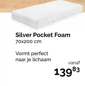 Beter Bed Silver Pocket Foam 70x200cm aanbieding