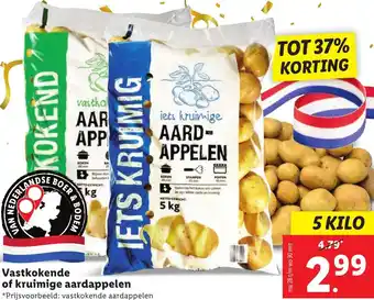 Lidl Vastkokende of kruimige aardappelen aanbieding