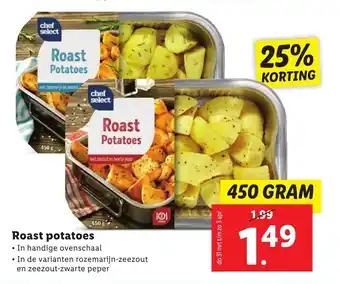 Lidl Roast potatoes 450g aanbieding