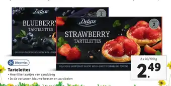 Lidl Tartelettes 2 x 90g aanbieding