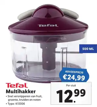 Lidl Tefal multihakker aanbieding