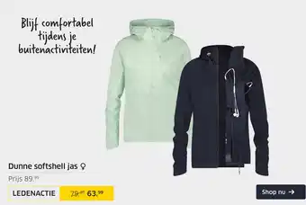 ANWB Dunne softshell jas aanbieding