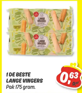 Dekamarkt 1DE BESTE LANGE VINGERS aanbieding