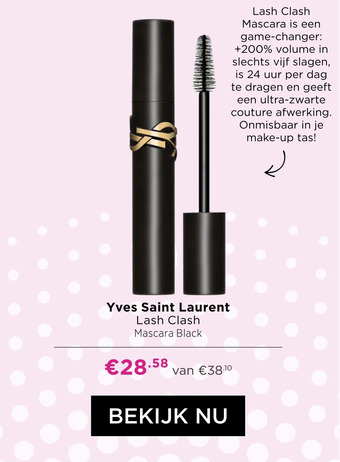 ICI Paris XL Yves Saint Laurent Lash Clash Mascara Black aanbieding