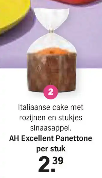 Albert Heijn Excellent Panettone per stuk aanbieding