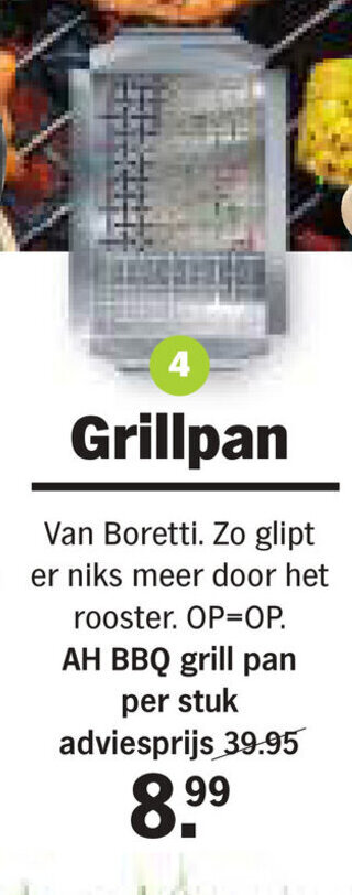 BBQ grill pan aanbieding bij Albert Heijn