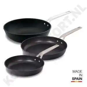 Kookcomfort Valira Voordeelset Koekenpannen 24/28 cm + wok 30 cm aanbieding