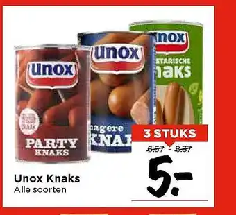 Vomar Voordeelmarkt Unox Knaks aanbieding