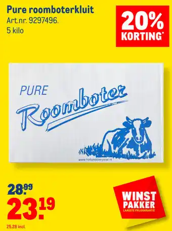 Makro Pure Roomboter 5kg aanbieding