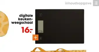 HEMA Digitale keuken-weegschaal aanbieding