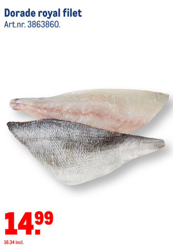 Makro Dorade royal filet aanbieding